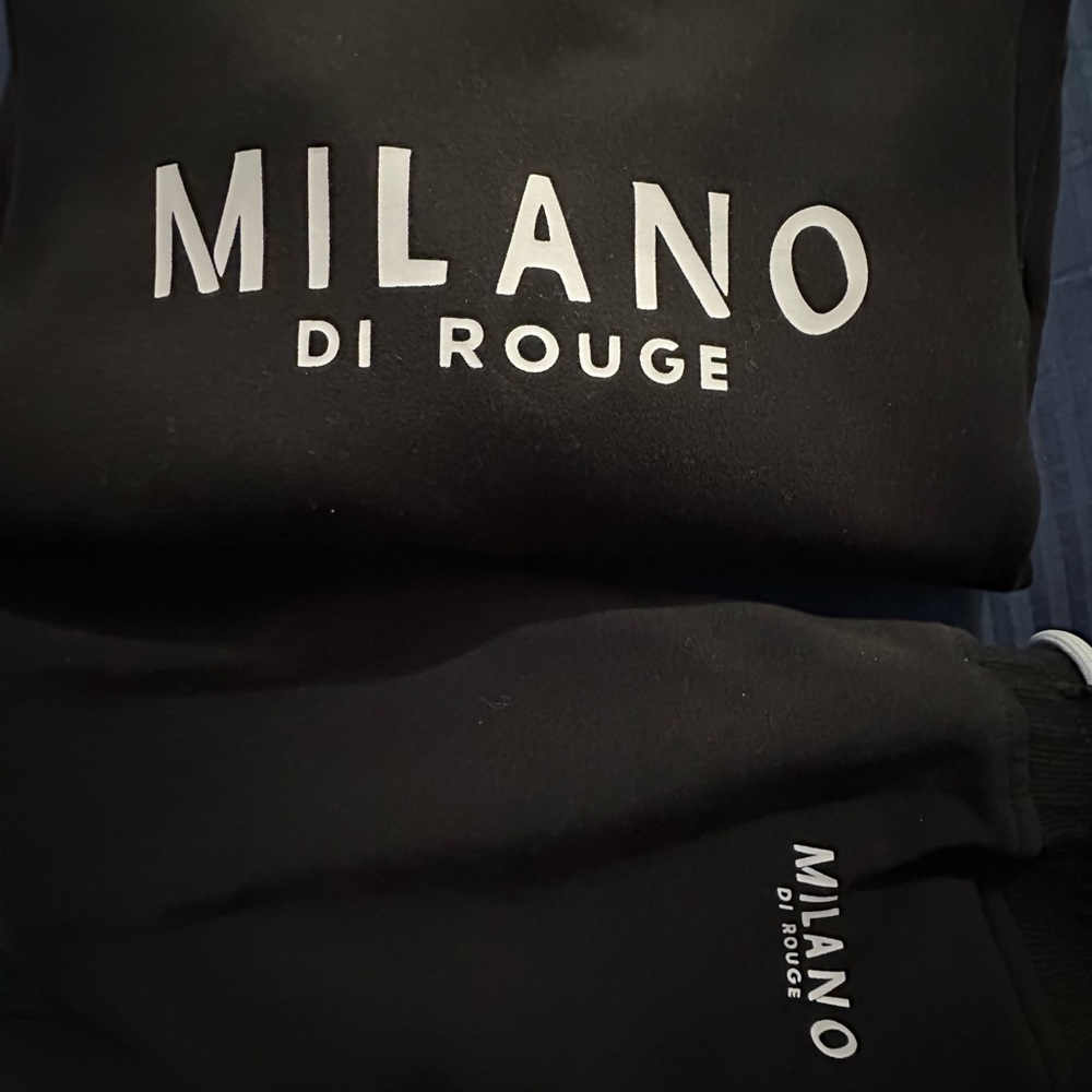 Black Milano Di Rouge Kids Luxe Sweatsuit